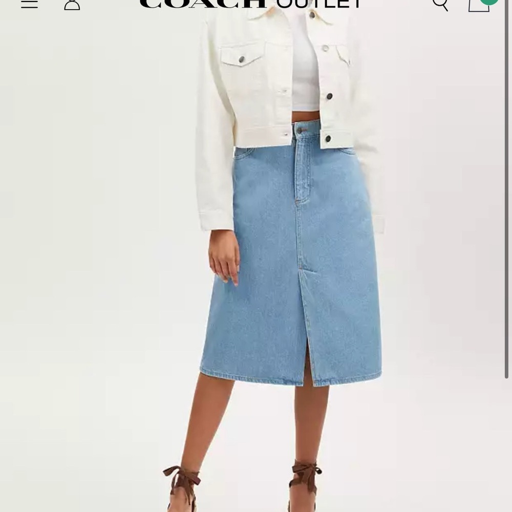 NEW with TAG COACH Denim skirt Medium